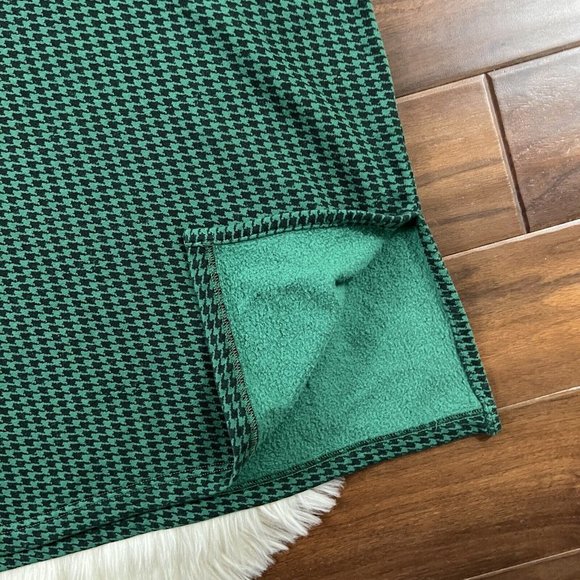 Bryn Walker Size Large Inlet Pike Houndstooth Print Cowl Neck‎ Poncho Top - Picture 3 of 10